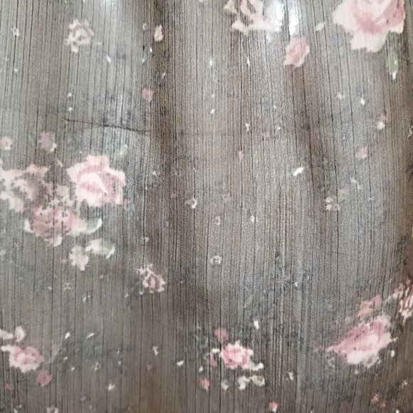 Mudd top Medium floral print sheer sleeeveless crochet lace embellished boho - Picture 6 of 11